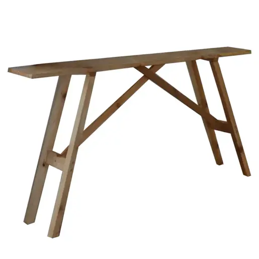 197-000241 Конзола Roosevelt масивно борова дрво 35мм орев 119x29x80см