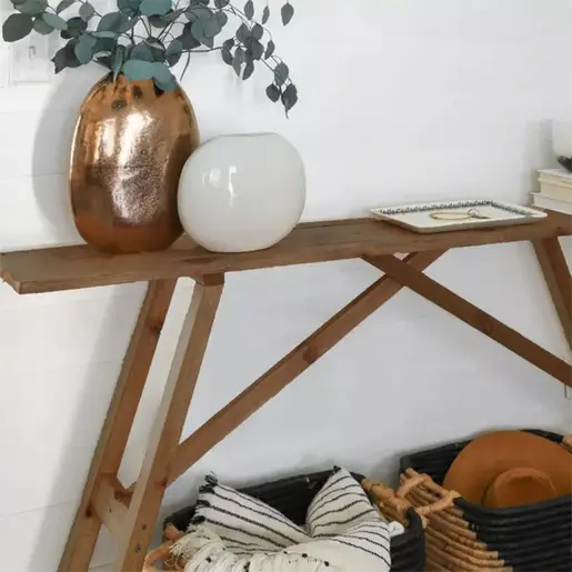 197-000241 Конзола Roosevelt масивно борова дрво 35мм орев 119x29x80см