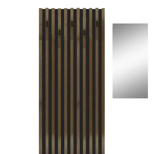 192-000034 Мебел за претсобје ARIKA во бела-сонома боја 100×37×199.5 cm