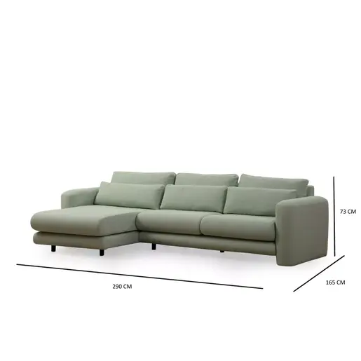 560ARE1856 Аголна гарнитура Lily Corner Left Green