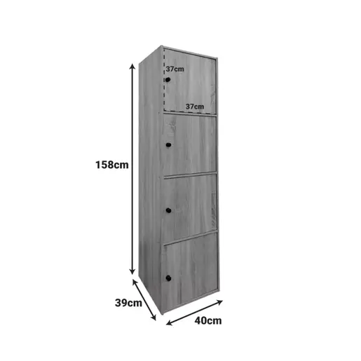 383-000013 Gabino мебел за бања колонски шкаф бел