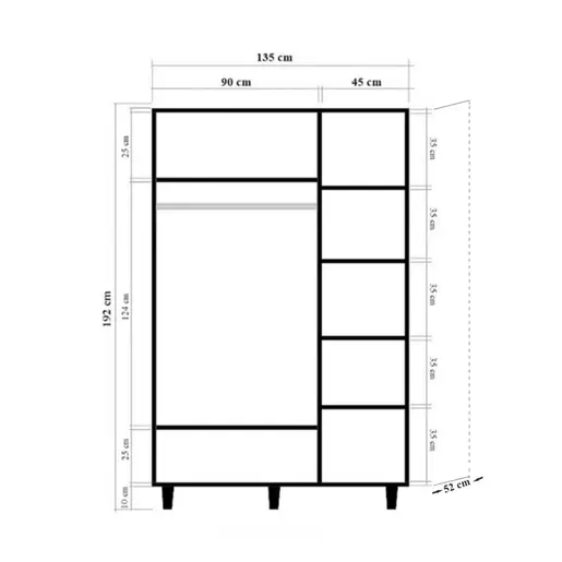 869VEL8658 Плакар Lena 3 -915