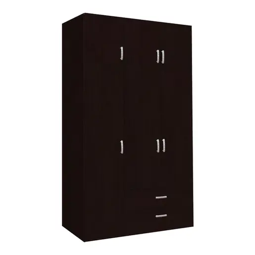 361-000068 Трикрилен плакар со фиоки Ројалво венге боја 150x58x230см
