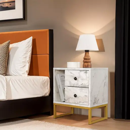 241NRD1409 Наткасна Glimmer - Fressia Marble, Gold