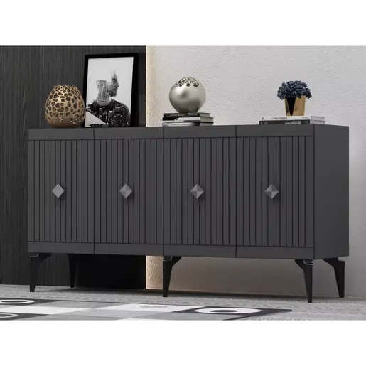 475OLV1751 Комода Midas - Anthracite, Silver