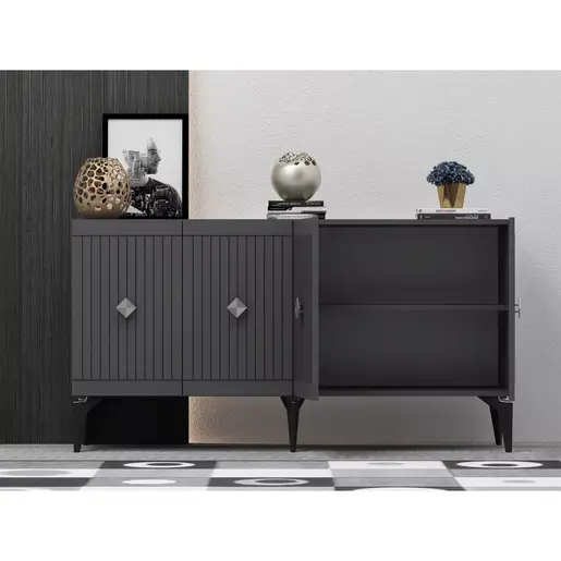 475OLV1751 Комода Midas - Anthracite, Silver