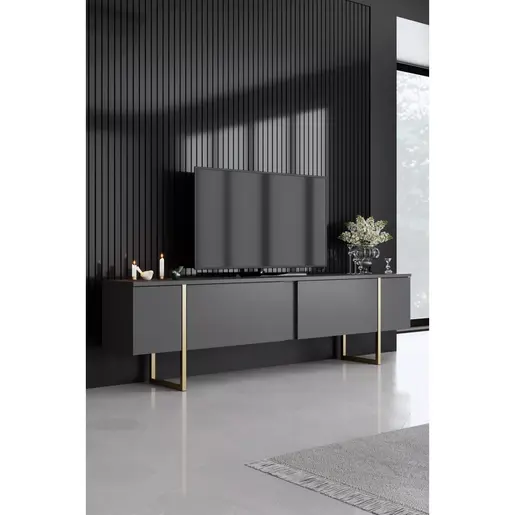 618BLY1184 Комплет мебел за дневна соба Luxe - Anthracite, Gold