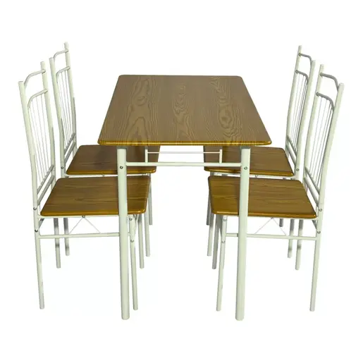 374-000001 Трпезариски сет Roza II натурал 110x60x74cm