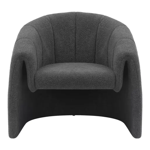 350-000017 Фотелја Fassy букле ткаенина антрацит 80x66x80cm