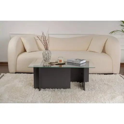 353NRD1105 Клуб маса Vetrino - Anthracite