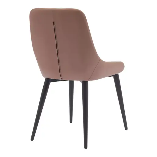 360-000001 Стол Komme беж-кафеава со црни метални ногарки 49x57x84cm