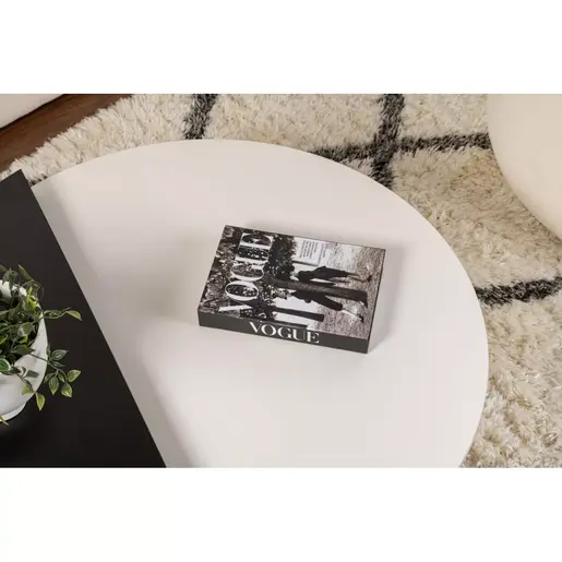 353NRD1121 Клуб маса Orion - Wood White, Wood Black