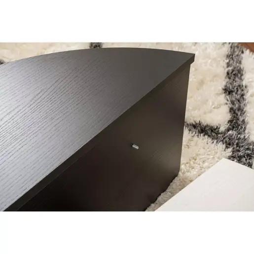 353NRD1121 Клуб маса Orion - Wood White, Wood Black