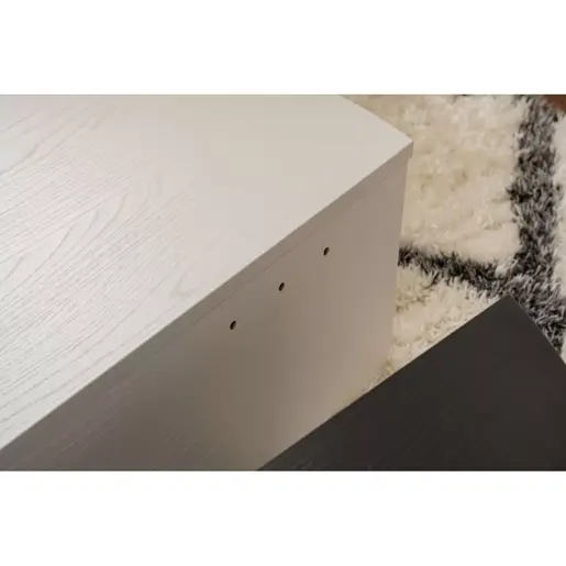 353NRD1121 Клуб маса Orion - Wood White, Wood Black