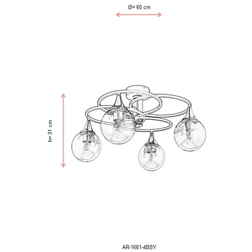 683AVN1127 Лустер AR-1661-4BSY