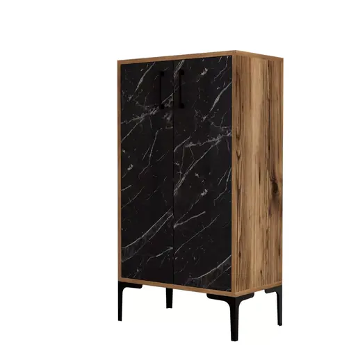 845HCT4112 Чевларник Prag - Walnut, Black Marble