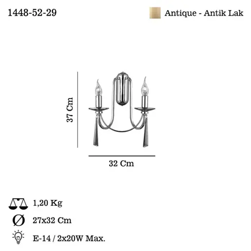 341LCA1611 Ѕидна ламба Kontes - 52-29