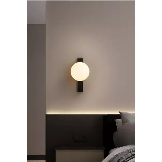 846STL4135 Ѕидна ламба Modern Siyah Duvar Aplik