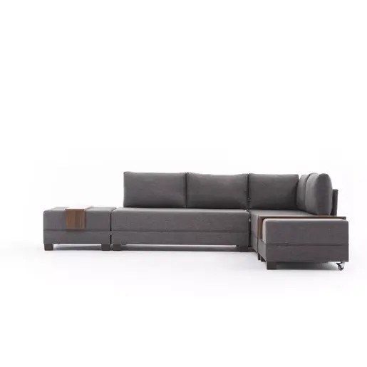 825BLC1004 Софа Fly Corner Sofa Bed Right- Brown
