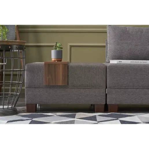 825BLC1004 Софа Fly Corner Sofa Bed Right- Brown