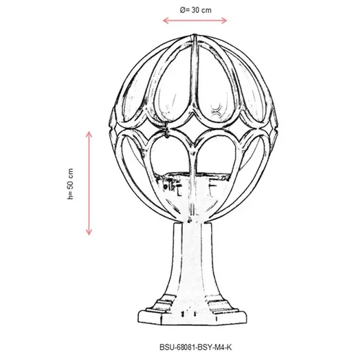 685AVN1109 Ѕидна ламба BSU-68081-BSY-M4-K