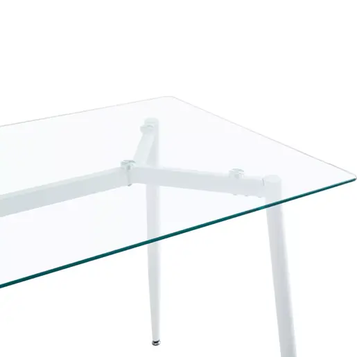 200-001157 Трпезариски сет Quana-Parker Clear стакло 120x70x75cm