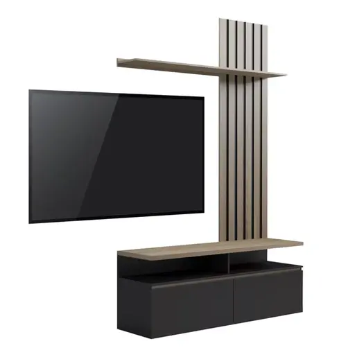 230-000099 Комода Perlento црна-сонома