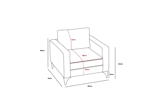 825BLC2787 Софа Berlin - Cream, Gold