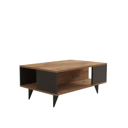 835PUQ2833 Клуб маса Yuka Walnut Black