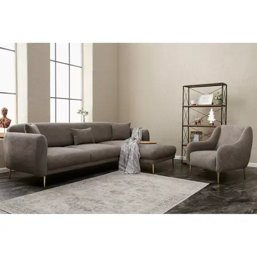 825BLC2834 Аголна гарнитура Simena Right - Grey