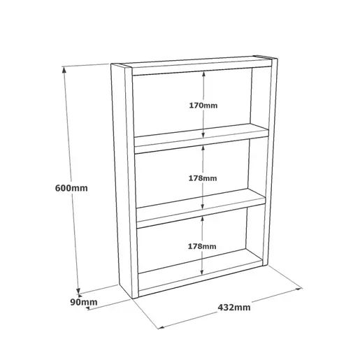 956LCS2726 Ѕидна полица Pr1-Br