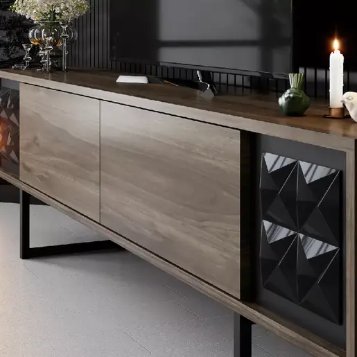 618BLY1141 ТВ комода Бристол црна