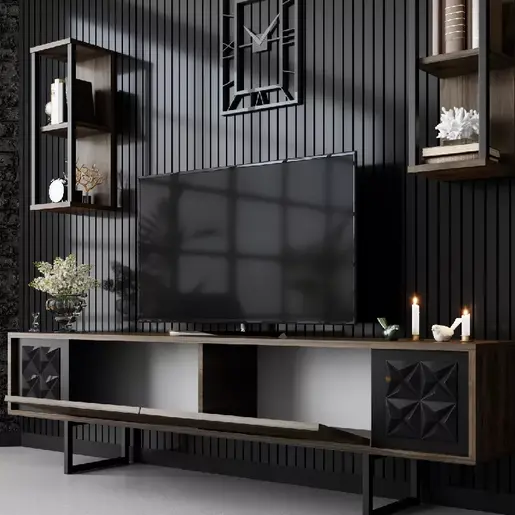 618BLY1141 ТВ комода Бристол црна