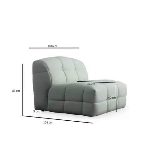 560ARE2938 Софа Pescara O1 - Pale Green