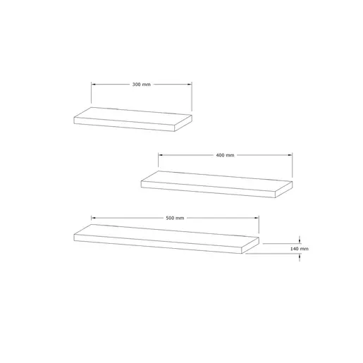 495SSE1139 Ѕидна полица Leila - White