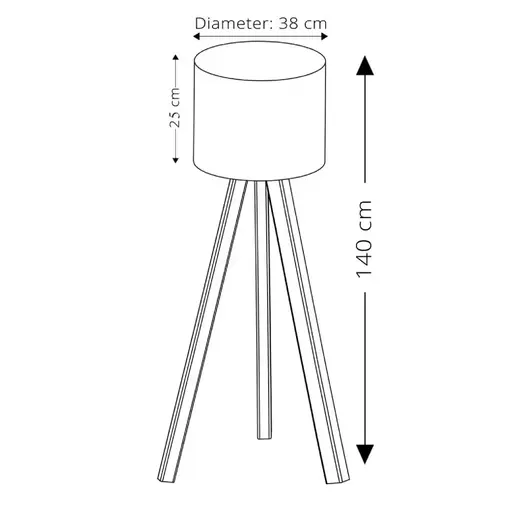 780SGN2424 Подна ламба RAY White-Оak