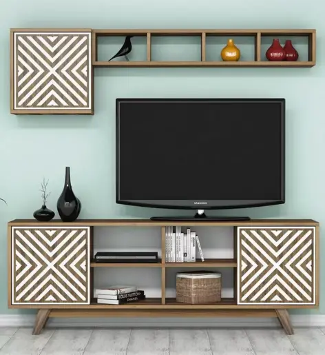 845HCT3068 ТВ комода ЕЛСТРА мона-бела