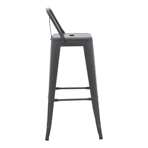 270-000032 Барски стол Utopia метал антрацит 42x42x97 см