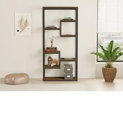 835PUQ3670 Полица Ernst Walnut Black