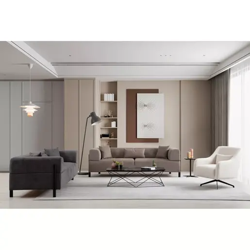 560ARE2366 Софа Gio 3 Seater - Anthracite