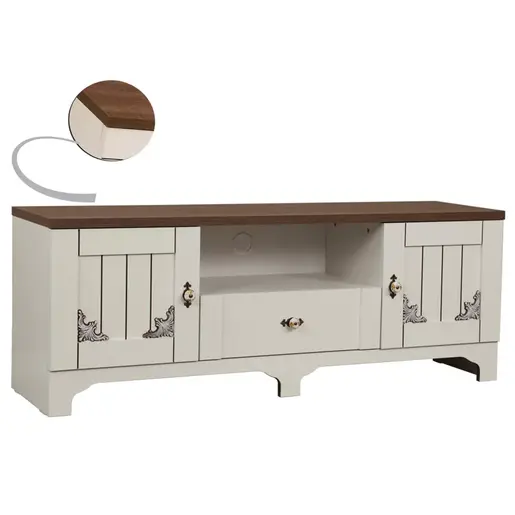 801CMY3008 ТВ Комода Gazel 140 - White, Brown