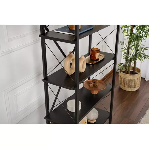 241NRD1338 Полица Elysian - Wood Black, Black