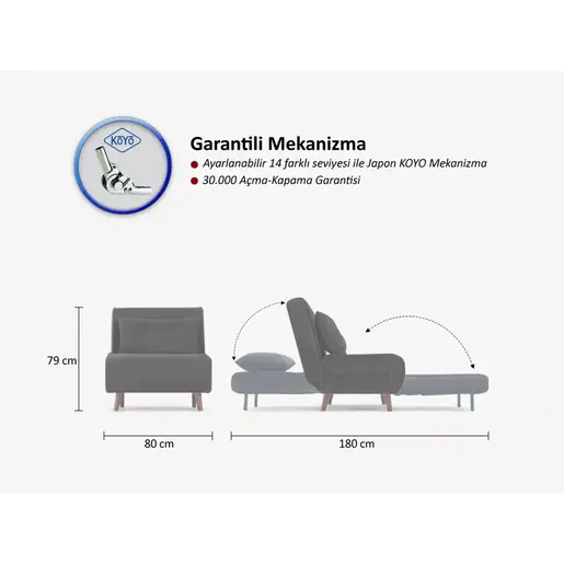 859FTN2329 Фотеља Folde Single - Brown