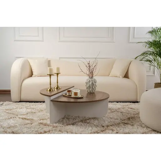 353NRD1120 Клуб маса Orion - Walnut, White