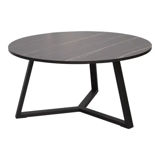 225-000075 Клуб маса Berton црна D80x40cm