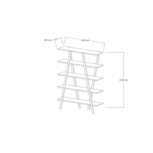835PUQ3616 Полица Perla - Walnut