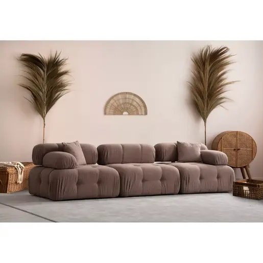 560ARE1906 Софа Doblo 3 Seater ( L1-O1-1R) - Cappucino