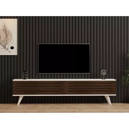 835PUQ3002 Тв комода Hill - Walnut, White