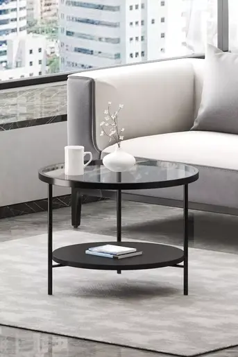 FD-TP60CM-MD1 Клуб маса СТИЛО-Темно стакло