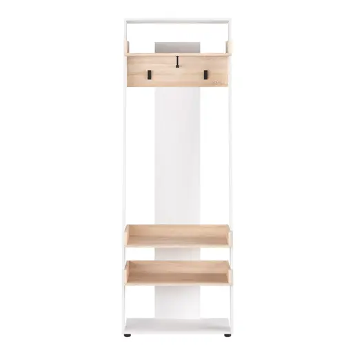 184-000120 Мебел за претсобје SCIOVE во бела-природна нијанса 70×40×200 cm